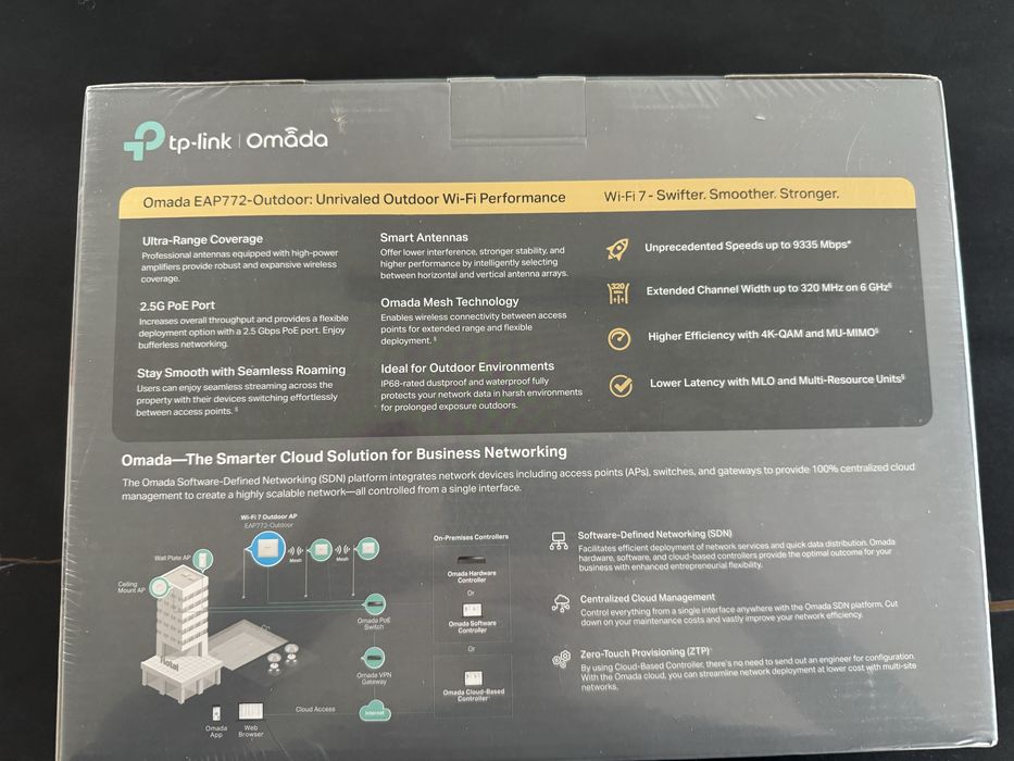 TP-Link Omada EAP772-Outdoor | Wi-Fi 7 BE9300 | Tri-Band | SIGILAT