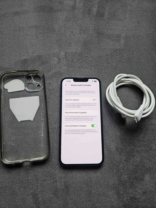 iPhone 13 128GB 100% Battery Health Blue Безупречно състояние