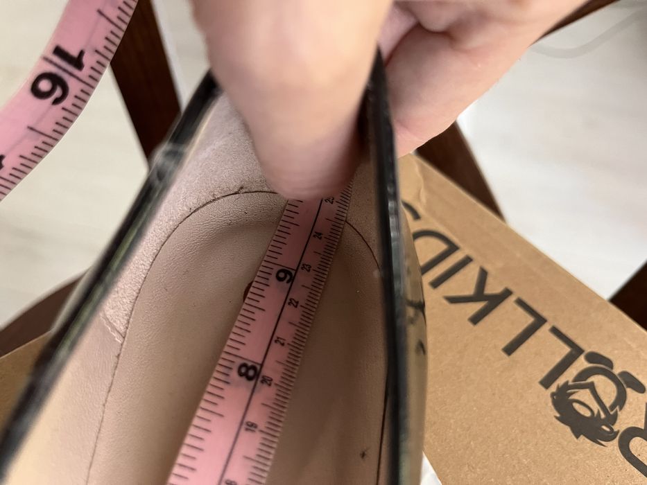 Pantofi de lac toc comod Unisa 37- 38 noi picior îngust