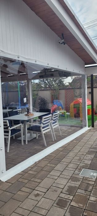 0.8 mm | 2.0 m x 15 m - Folie transparenta pentru inchidere terasa, foisor - Cristal Flex 800