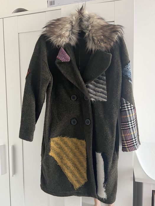 Вълнено естравагантно палто