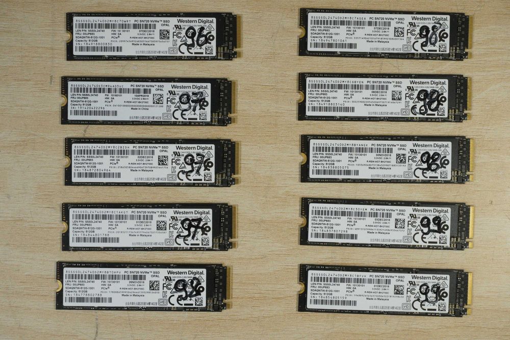 512GB Nvme SSD m.2 WD SN720 OEM - gen3 3400/2400mbs 500GB/ вкл. ДДС