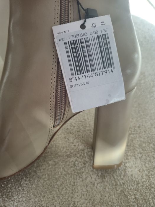 Botine cu toc Mango 37