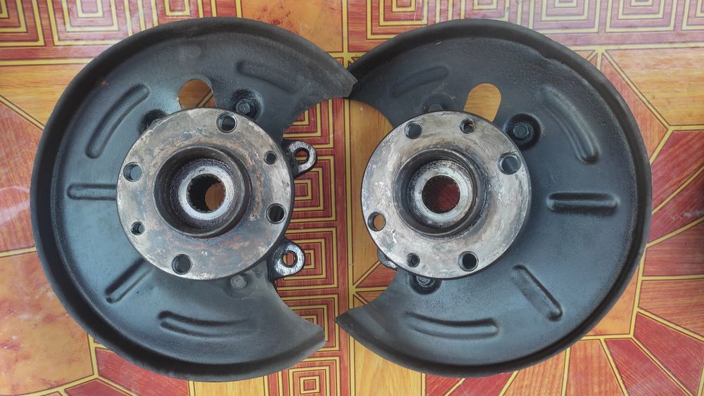 Задние барабанные тормоза и передние кулаки 2114