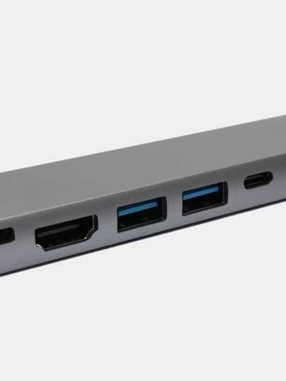 Type-C хаб 8 в 1, адаптер, переходник для Macbook, HDMI, USB, Type-C