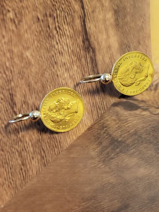 Vând cercei ptr femei din aur de 24 k