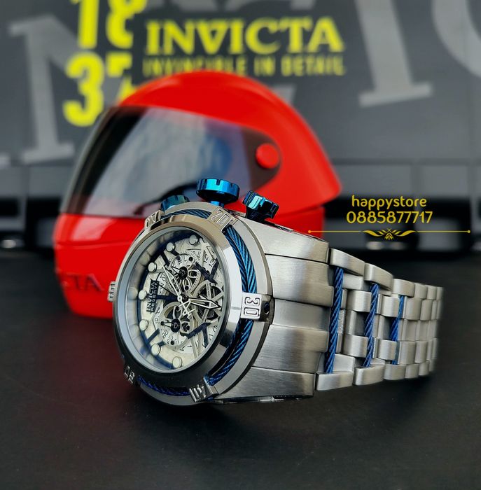 часовник INVICTA Zeus-Reserve Silver 52 mm, Инвикта нов