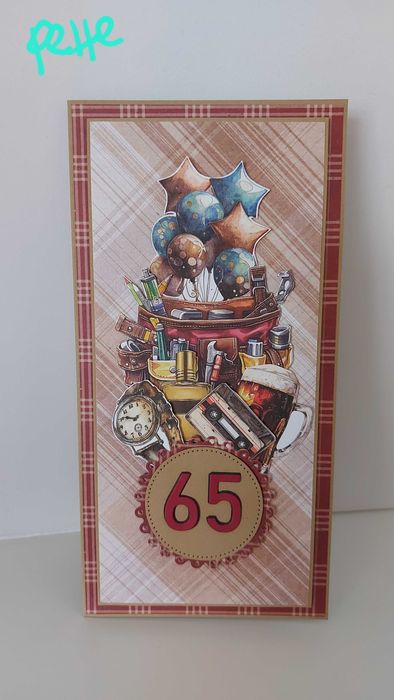 Персонализирана картичка за мъж или жена, ръчно изработена