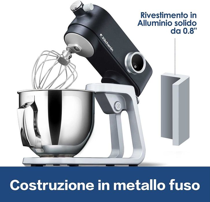 Планетарен миксер Kitchenin 5L 400W кухненски робот за готвене