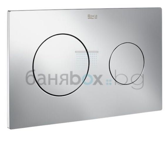 Бутон за тоалетна вградена структура Roca PL10 Dual chrome