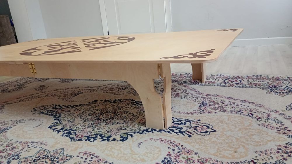 Қазақша үстел, төртбұрышты