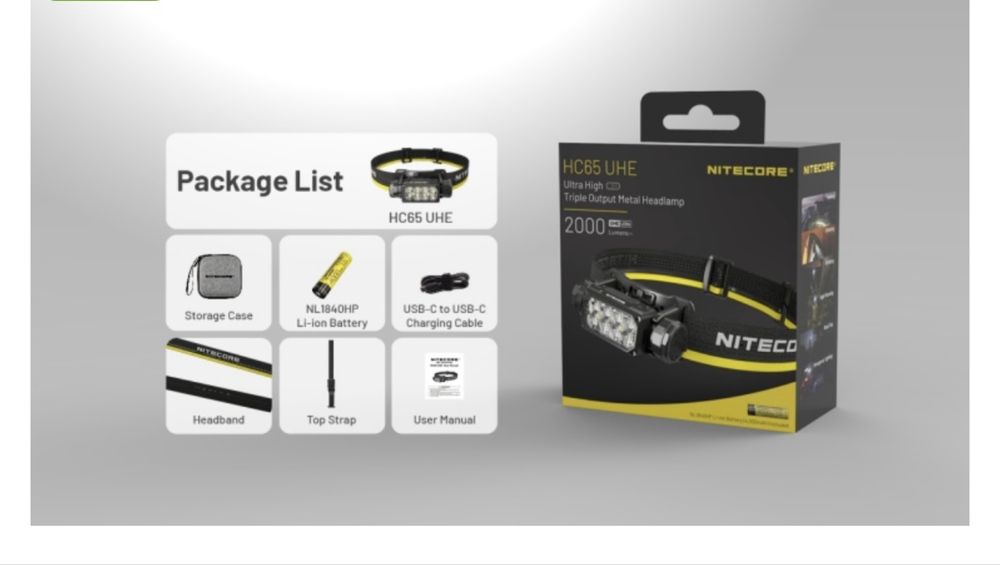 Продаю фонарики HC65 UHE