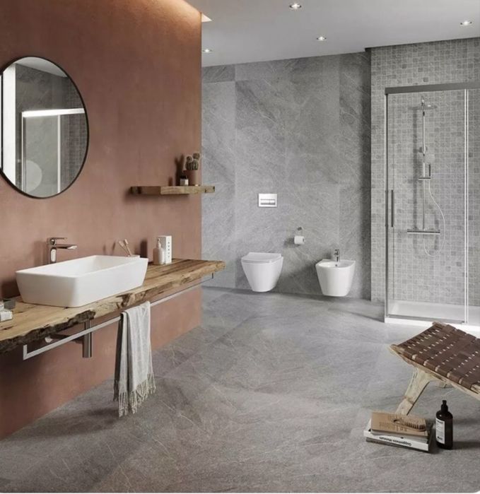 Lavoar pe blat Cersanit City alb lucios 50 cm nou-nout