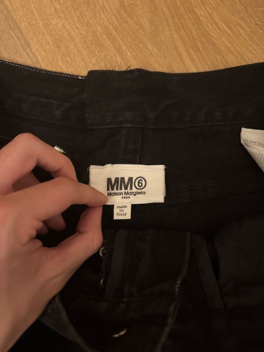 blugi maison margiela mm6 crease denim