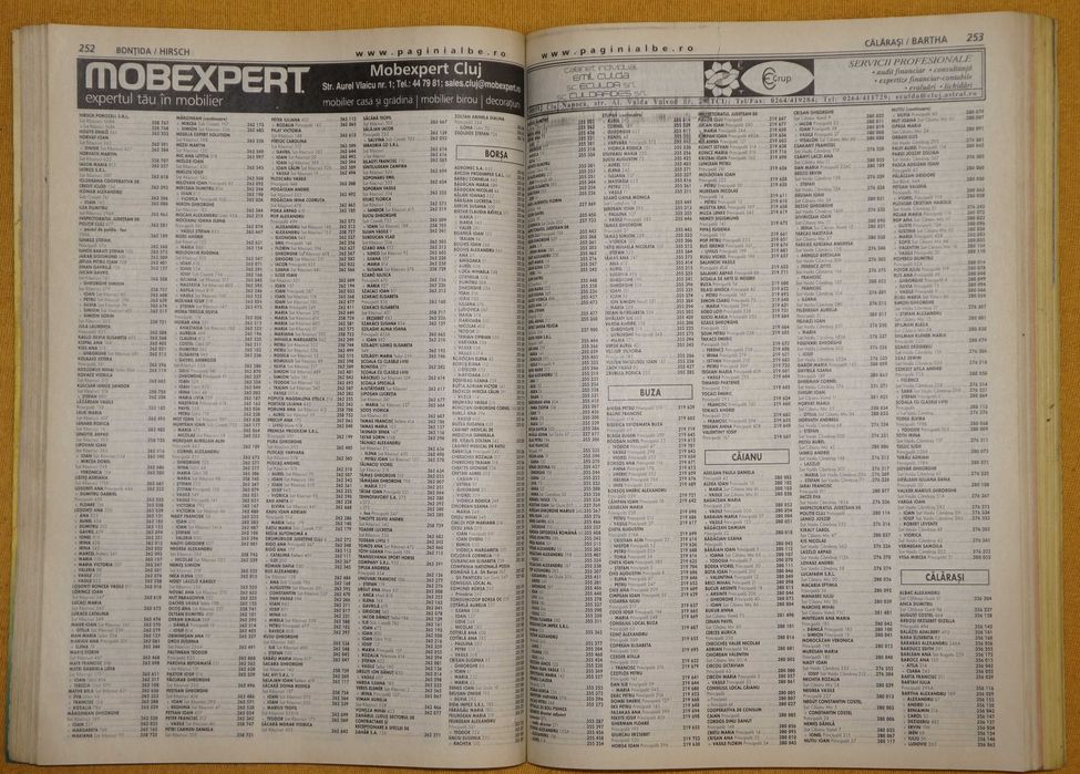 Carte de telefoane 2008-2009 jud. Cluj