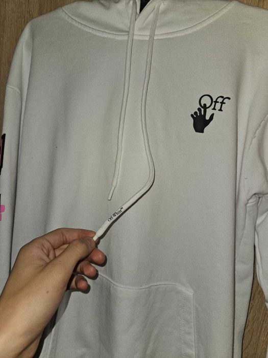 Hanorac Off-White marker hoodie alb (S)