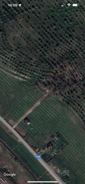 Teren intravilan 17.000 mp – Apahida – front 76 m la drum județean asfaltat – ideal dezvoltare rezidențială sau industrială – expunere sudică