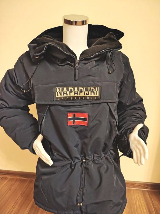 Napapijri unisex bleumarin L-XL – geacă iarnă reglabilă, călduroasă și