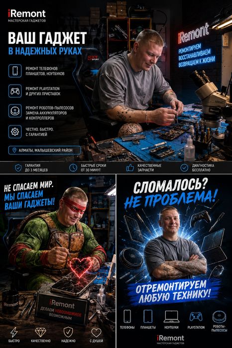Ремонт iPhone и телефонов в Алматы