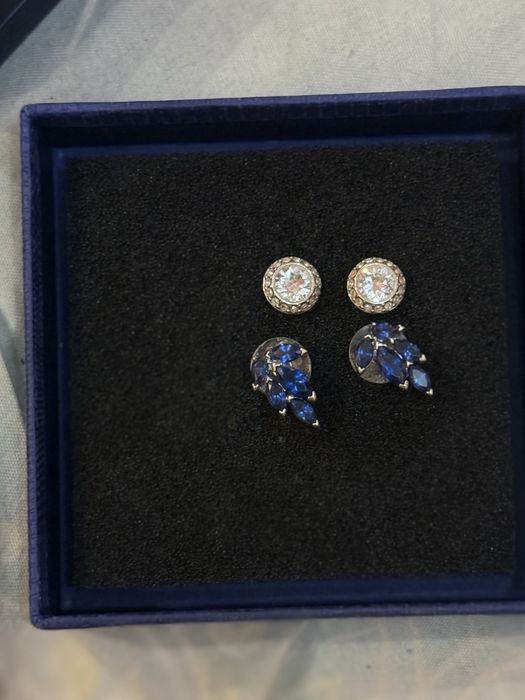 Сребърни обеци Swarovski