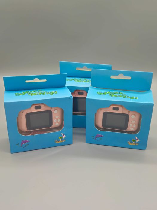 Детски дигитален фотоапарат  2'' дисплей, Full HD видео +32GB SD розов