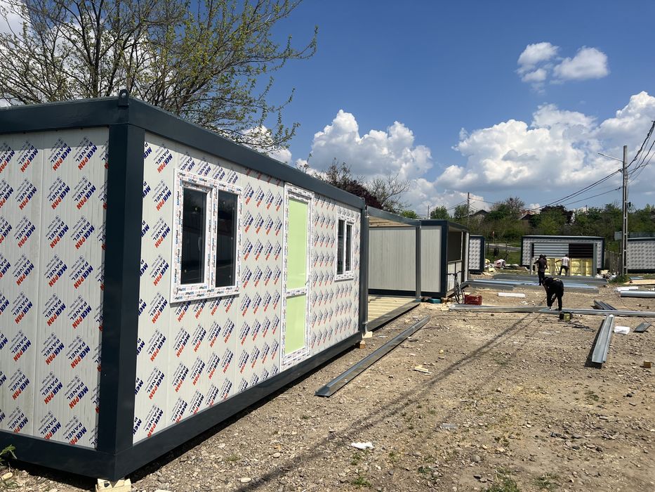Containere organizare de santier de locuit vestiar sanitar depozitare