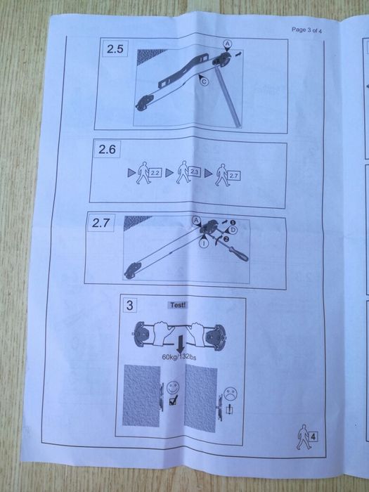 Продам крепления для телевизора к стене.