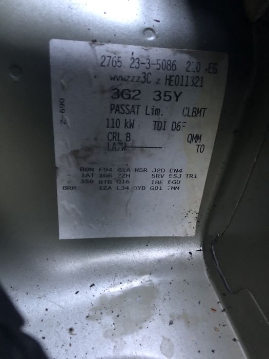 Usa portiera Vw Passat B8 2015-2023 gri argintiu cod LA7W berlina break combi capota portbagaj bara spate aripa fata 2.0 CRLB 150 cp cutie DSG QMM