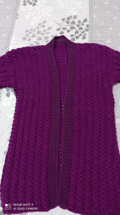 Новый Кардиган темно сливового цвета на размер 48-50,может и чуть боль
