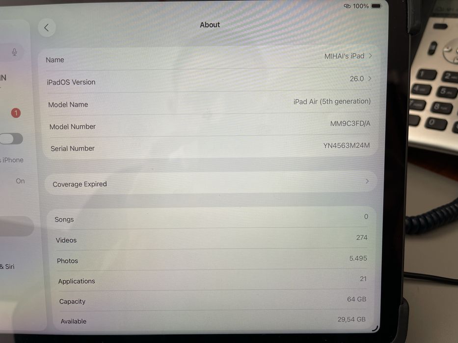 Tabletă iPad Air 5 M1 8GB Ram + Apple Pencil 2 + Logi Folio Pro