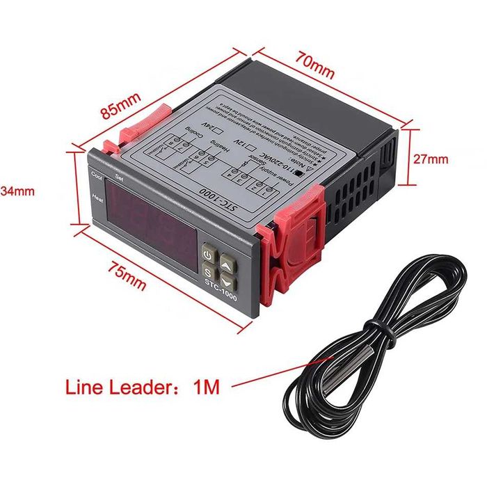 Termostat STC 1000 control temperatura incalzire si racire
