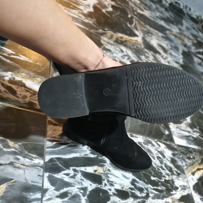 Cizme de piele întoarsă