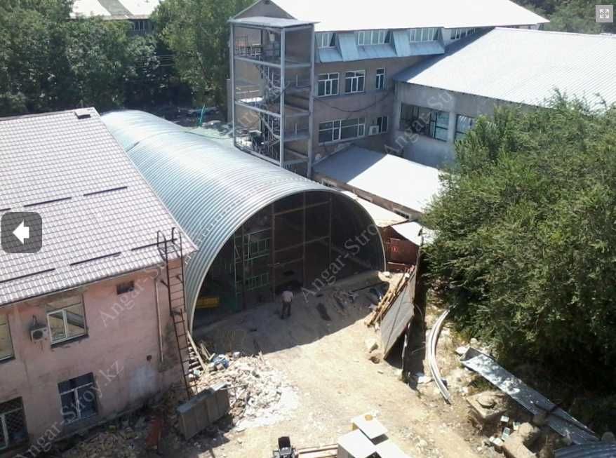 Ангары под  ключ утепленные сэндвич панелями