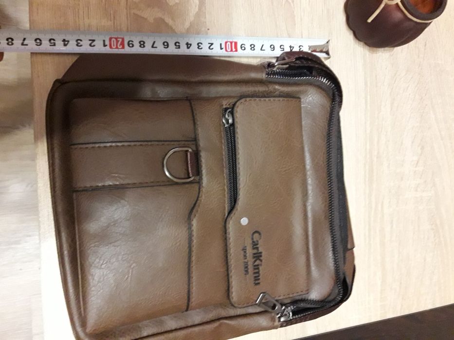 Мъжка чанта от естествена кожа