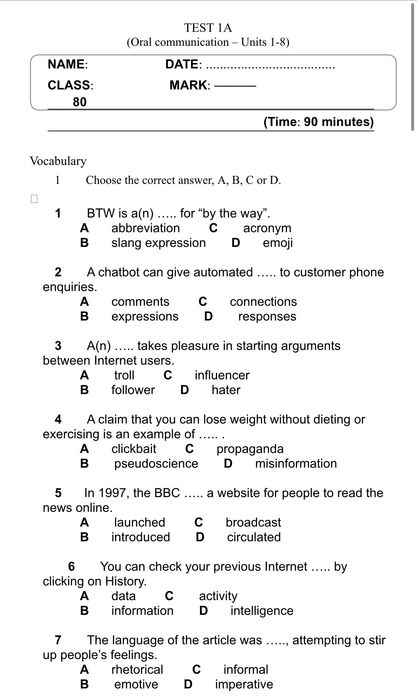 Legacy B2 p2 Тестове с отговори