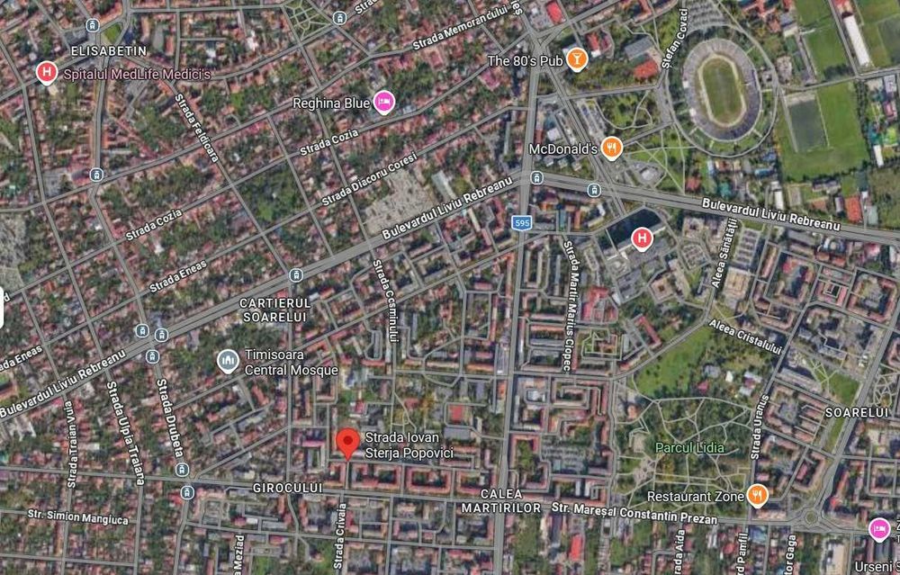 Proprietar inchiriez: Garsonieră / apartament 1 cameră de închiriat – etaj 1, Timișoara Zona Girocului, Lidia