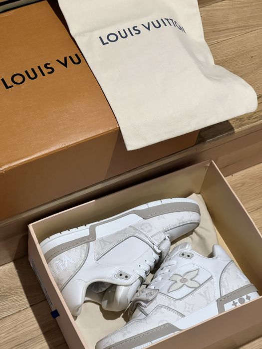 Обувки Louis Vuitton velcro beige 42 ЧИСТО НОВИ