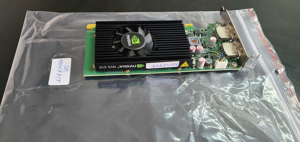 NVIDIA Quadro NVS 310 512MB DDR3, 2x DP, Low Profile, 24 м. гаранция