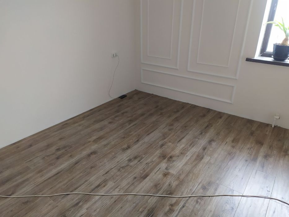 Установка ламинат, наливной пол