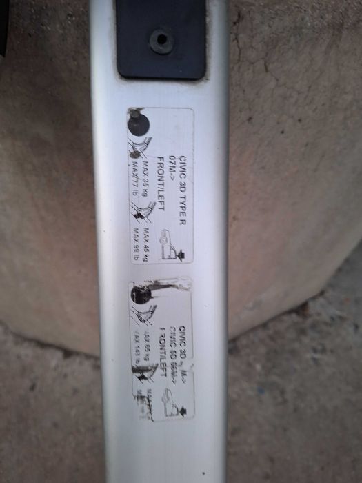 Напречни горни греди за Honda civic 5D 8 2006