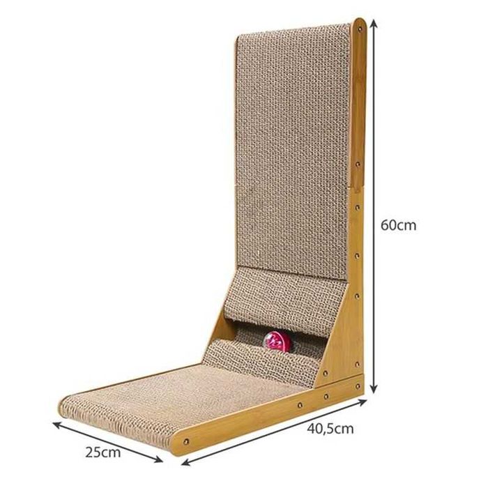 Чесалка / Драскало ъглово с топка, дъска за драскане от котка