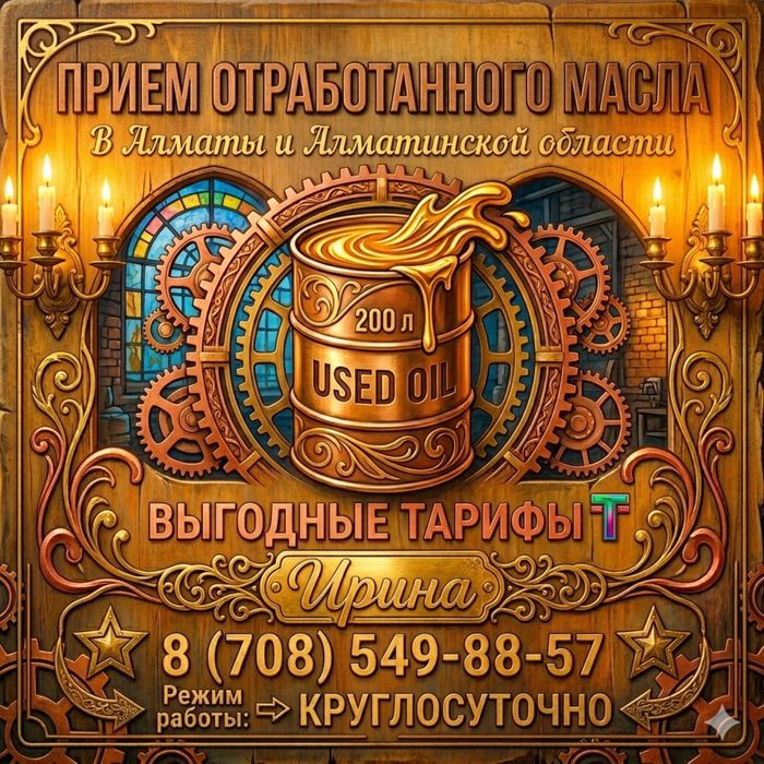 Прием отработанного масла, отработка