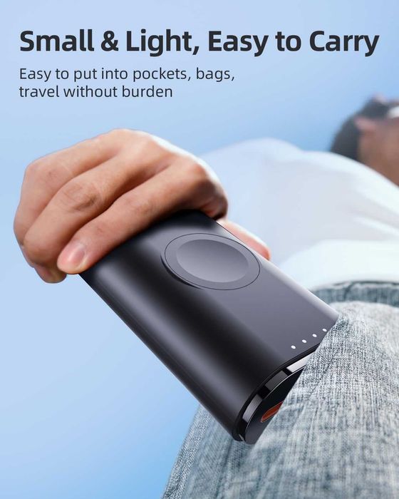 Преносимо зарядно устройство за часовник и телефони за Apple