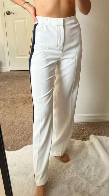 Transport GRATUIT Pantaloni dama Zara albi /Blugi