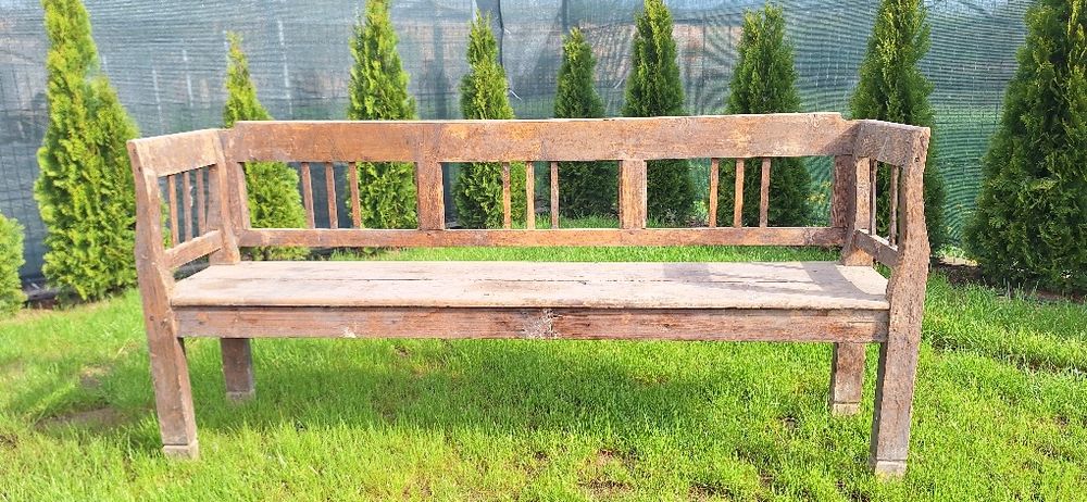 Canapea din lemn masiv, 100 ani...