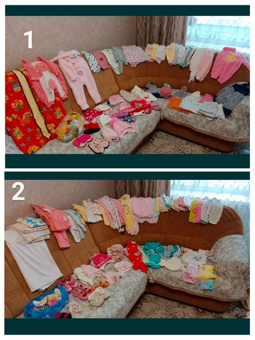 Продам детские вещи до 1,5 года на девочку.