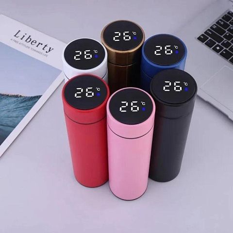 Термос с датчиком температуры Led!Термосы оптом! термокружки,термосы,
