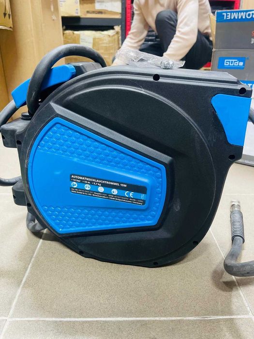 Tambur furtun automat Güde 2882 15 m, presiune maximă de lucru 12 bar