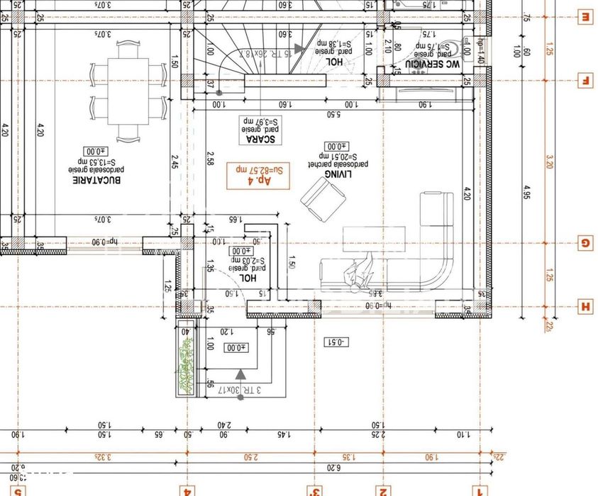 Casa cu 3 camere si 200 mp de curte, in Cartierul Arhitectilor