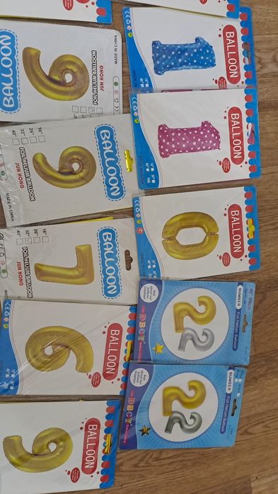 Шары фольгированные,  цифры